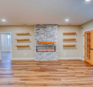 Basement Indoor Fireplace Installation