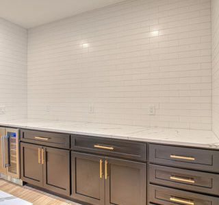 Basement Kitchen Cabinet Installation