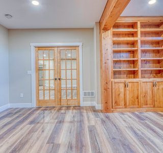 Basement Refinishing with Cabinet Installation
