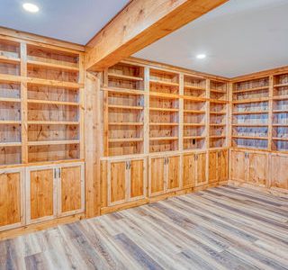Basement Refinishing with Cabinet Installation