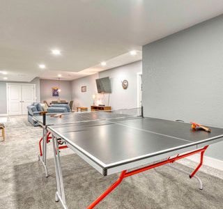 Basement Renovation with Table Tennis Installation