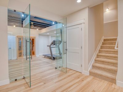 Basement Gym with Sauna