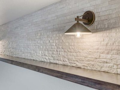 Custom Wooden Shelf Installation